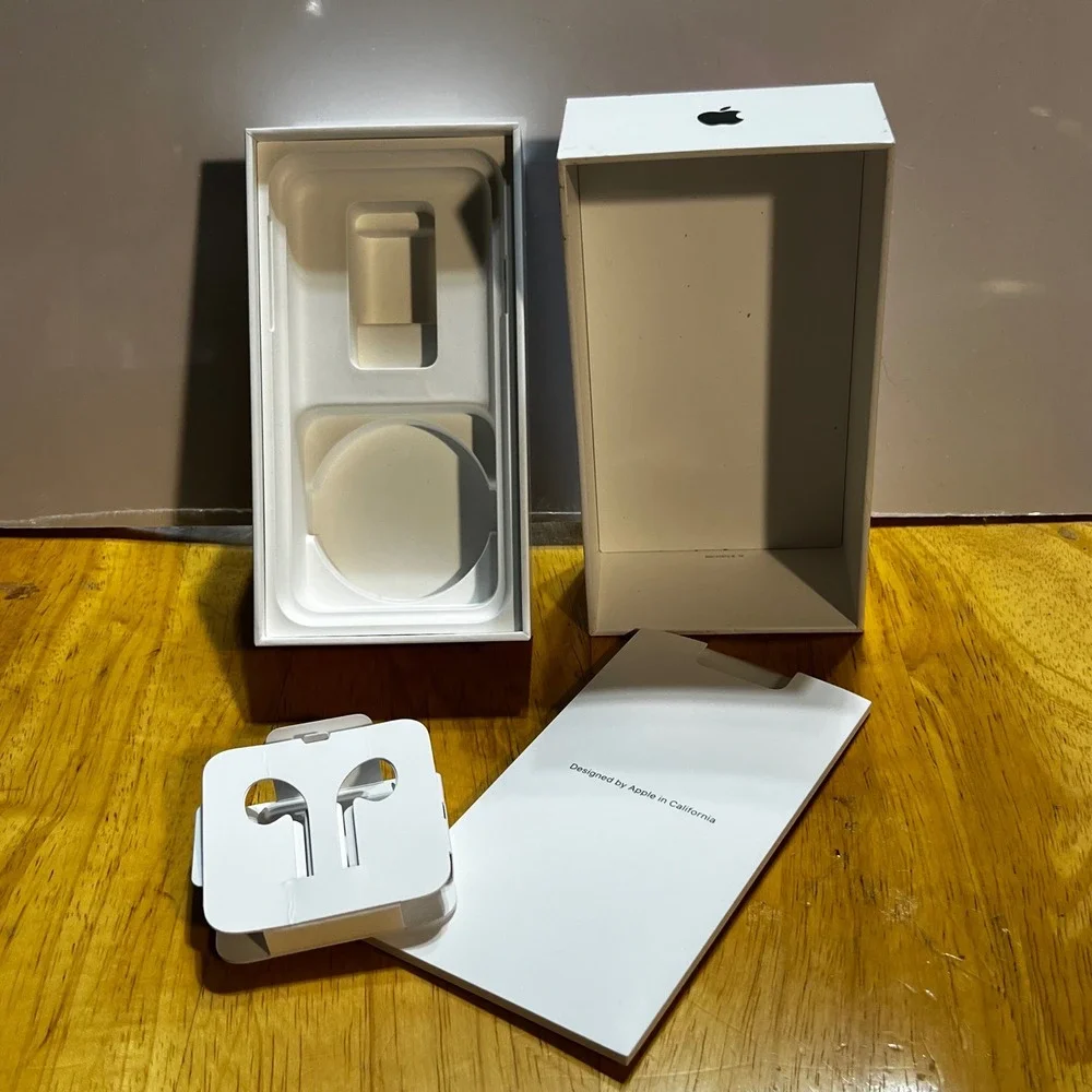Apple 64GB iPhone X Box ONLY Space Gray Original Package EarPods Stickers A1865